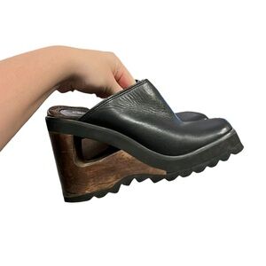 Y2K Candies Chunky Wooden Cutout Heels